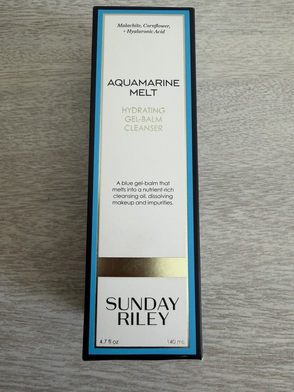 Sunday Riley Aquamarine Melt Hydrating Gel-Balm Cleanser Full Size New In Box